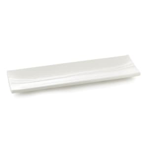229-M206 20" x 6" Rectangular Frostone Dish - Melamine, White