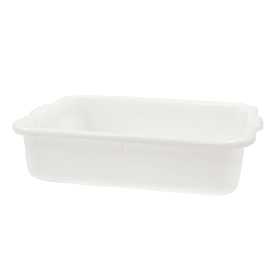 229-1529N Polyethylene Food Storage Box, 21 1/4 x 15 3/4 x 5", White