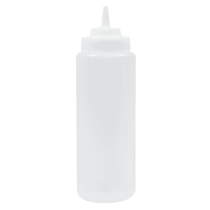 229-23363C 32 oz Squeeze Dispenser, Soft Polyethylene, Natural, Wide Cone Tip