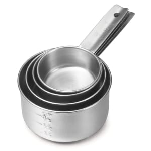 229-724 4 Piece Stainless Steel Measuring Cup Set, Standard Weight