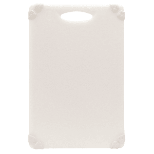 229-CBG1218AWH Cutting Board w/ Anti-Slip Grips, 12" x 18", Polyethylene, White