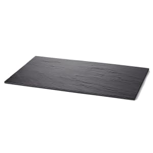 229-MG1 20 3/4" x 12 3/4" Rectangular Frostone Tray - Melamine, Black