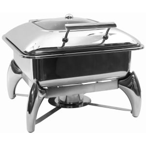 229-CW40176 Two-Third Size Chafer w/ Hinged Lid & Chafing Fuel Heat