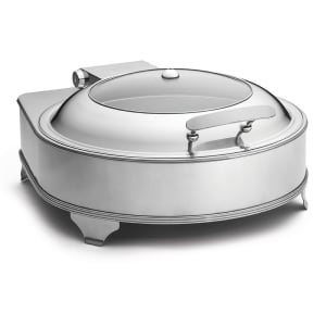 229-CW40164 Round Chafer w/ Hinged Lid & Electric Heat