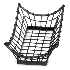 229-GM1608 Rectangular Grand Master Collection Basket, 15 L x 8 W x 4 1/2"H, Black Metal