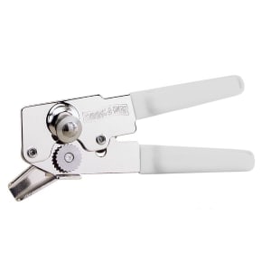 268-107WH Portable White Compact Can Opener - Aluminum