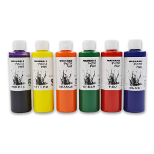 231-7736 8 oz Washable Paint Kit w/ 2 of Each Color, 12 Bottles/Case