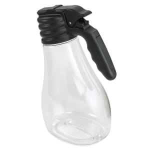 229-N48 48 oz Salad Dressing Dispenser - Clear/Black