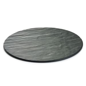 229-MG13 13" Round Tray - Melamine, Black