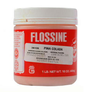 231-3461CN 1 lb Jar Piña Colada (Pineapple) Flossine®