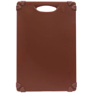 229-CBG1824ABR Cutting Board w/ Anti-Slip Grips, 18" x 24", Polyethylene, Brown