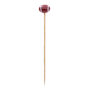 229-BAMSP645 4 1/2" Bamboo Football Pick