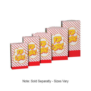 231-2267 1 4/5 oz Disposable Popcorn Boxes, 500/Case