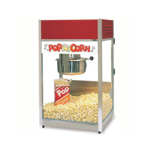 Gold Medal 2003ST Whiz Bang 12/14 oz Kettle 28 1/2 Wide Countertop  Electric Popcorn Machine With Stainless Steel Dome And White LED  Illuminated Sign, 120V 1510 Watts