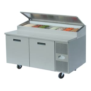 238-8260N 60" Pizza Prep Table w/ Refrigerated Base, 115v