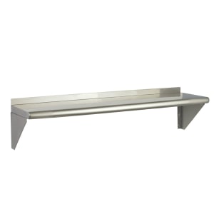 268-FWSSS1260 Solid Wall Mounted Shelf, 60"W x 12"D, Stainless