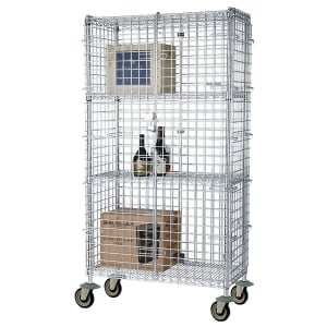 268-FMSEC24364 36" Mobile Security Cage, 24"D