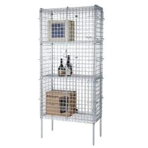268-FSSEC18364 36" Stationary Security Cage - 18"W, Chromate