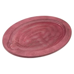 261-UOPB1 Oval Wood Underliner, Chili Pepper Red