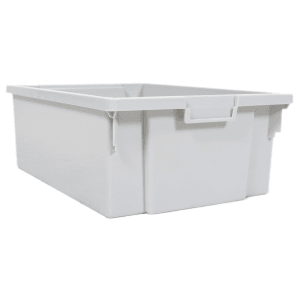 304-MBSBIN4L 3" Stackable Storage Bins for MBS Storage Units - Polypropylene, Gray
