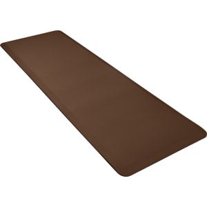 313-62WMRBRN High Comfort Mat, 2' x 6', (APT) Poly, No-Slip, Brown