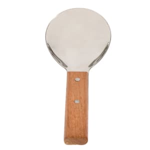 296-22810 Stainless Rice Paddle, Wooden Handle, 9 1/4 in