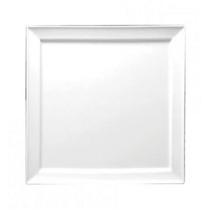 324-F8010000111S 5 1/2" Square Buffalo Plate - Porcelain, Bright White