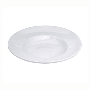 324-F8010000785 12" Round Buffalo Pasta Bowl - Porcelain, Bright White