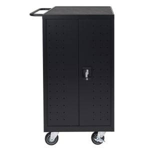 304-LLTP18B 18 Laptop Charging Cart w/ (2) Shelves - 10 ft Cord, Steel