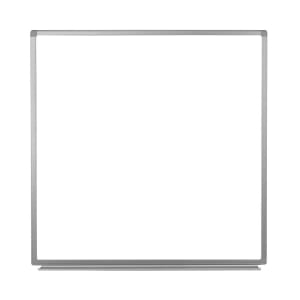 304-WB4848W 48" Square Wall-Mounted Whiteboard w/ Aluminum Frame