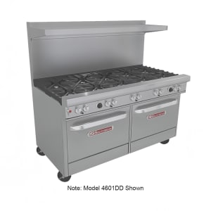 348-4601DD5RNG 60" 9 Burner Gas Range w/ (2) Standard Ovens, Natural Gas