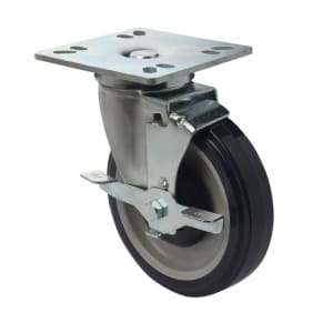 268-FPCST5 5" Universal Plate Casters w/ Brake