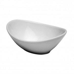 324-F8010000756 17 oz Oval Buffalo Bowl - Porcelain, Bright White