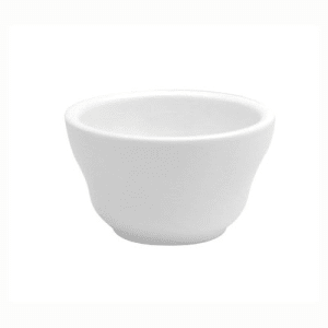324-F9010000700 7 oz Round Buffalo Bouillon Bowl - Porcelain, Cream White