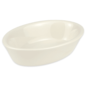 355-550WH 9 oz. Oval, China Baking Dish, White
