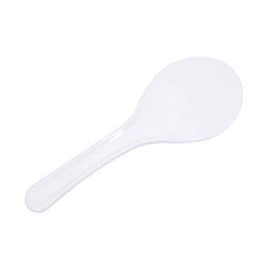 296-22805 White Plastic Rice Paddle, 8 in