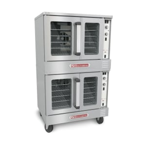348-BGS22SCNG Bronze Double Full Size Natural Gas Convection Oven - 108,000 BTU 