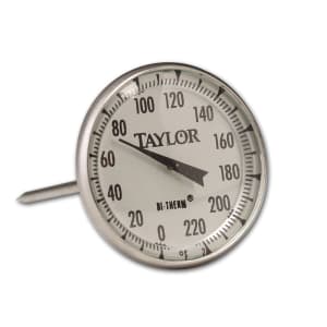 Taylor 3504 Meat Thermometer, 2 Dial, 4-1/2 Stainless Stem, 120 to 210  degrees F