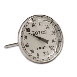 383-61054J 2" Dial Type Meat Thermometer w/ 4" Stem, 0 to 220 Degrees F