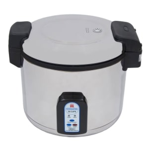 296-57131 30 Cup Electric Rice Cooker, One Touch, Stainless Exterior, 230v