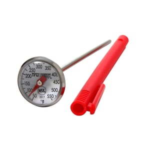 383-3517 1" Dial Type Instant Read Thermometer w/ 4 1/2" Stem, 50 to 550 Degrees F