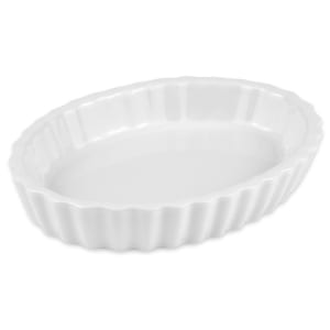 355-853BW 6 1/2 oz Fluted Souffle Dish - China, Bright White