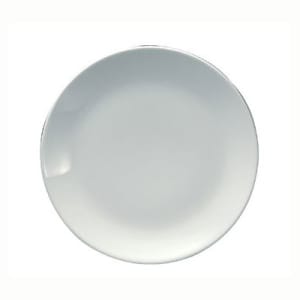 324-R4020000151 10 1/2" Round Fusion Plate - Coupe, Porcelain, Bright White