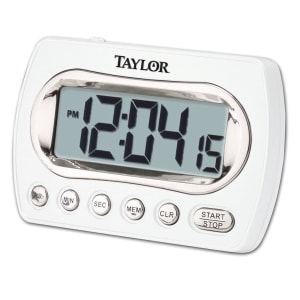 5265191 Taylor Indoor/Outdoor Clock/Thermometer, digita