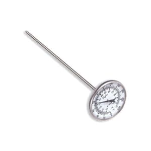 383-6211J 2" Dial Type Pocket Thermometer w/ 8" Stem, -40 to 120 Degrees F