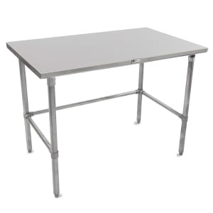 416-ST62484GBK 84" 16 ga Work Table w/ Open Base & 300 Series Stainless Flat Top
