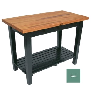 416-OC3625SBS American Heritage Oak C Table, 1 Shelf, 36 x 25 x 35" H, Basil