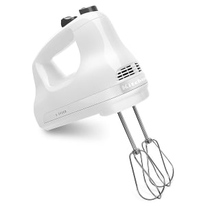 KitchenAid KHM926ER Empire Red 9 Speed Hand Mixer with Stainless Steel  Turbo Beaters, Pro Whisk, Dough Hooks, and Blending Rod - 120V