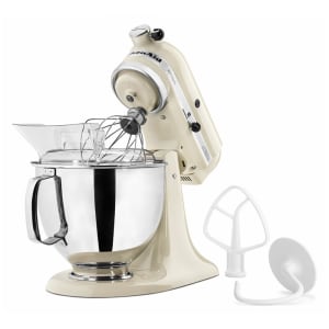 449-KSM150PSAC 10 Speed Stand Mixer w/ 5 qt Stainless Bowl & Accessories, Almond Cream