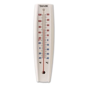 383-5109 Jumbo Window Thermometer w/ Red Reading Tube, -40 to 120 F Degrees